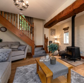 Living room of holiday cottage available from North Wales Holiday Cottages